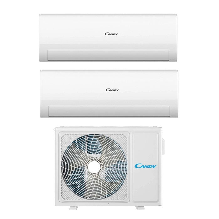 Climatizzatore fisso Candy Pura dualsplit 9000 + 12000 BTU classe A++/A+